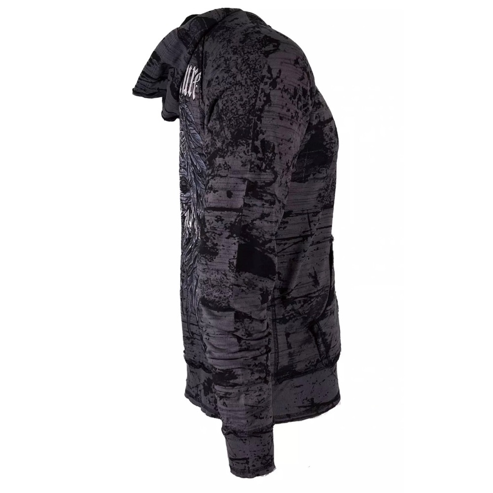Xtreme Couture by Affliction Men's Zip up Hoodie SUPERIOR HEIST Biker Cross $88 - Picture 8 of 12